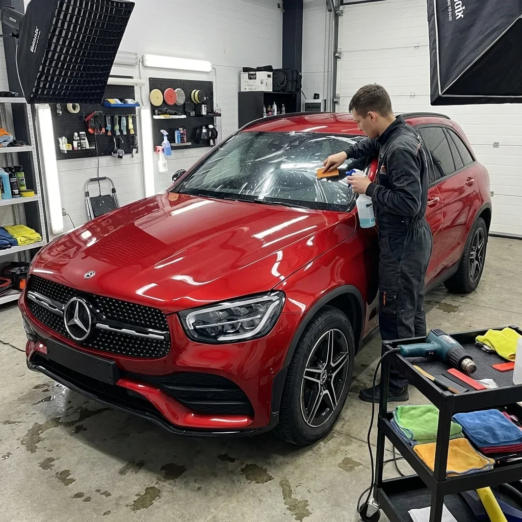 Оклейка лобового стекла — фото 5